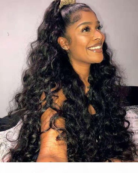 

360 lace frontal human hair curly wigs water wave curly full lace wig peruvian virgin hair lace front wig with baby hair, Black;brown
