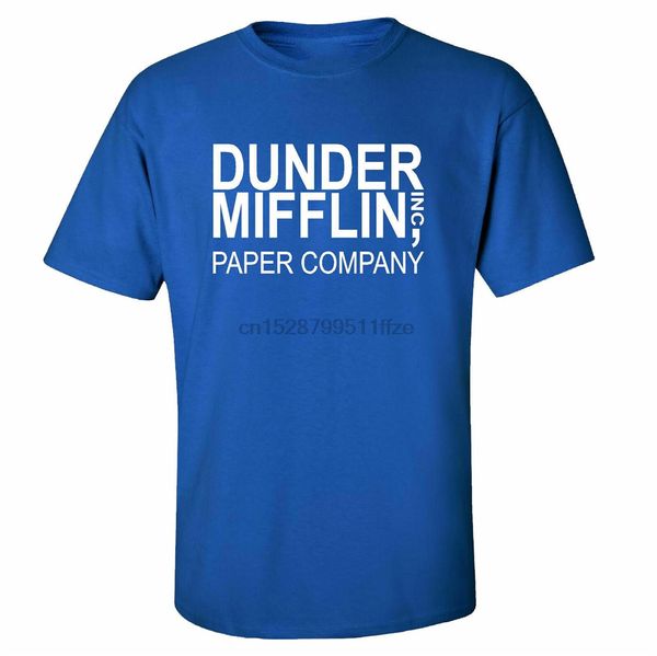 

dundler mifflin inc бумаги компании на синем mens t shirt размер s - 3xl для молодежи среднего возраста старая майка спортивная с капюшоном