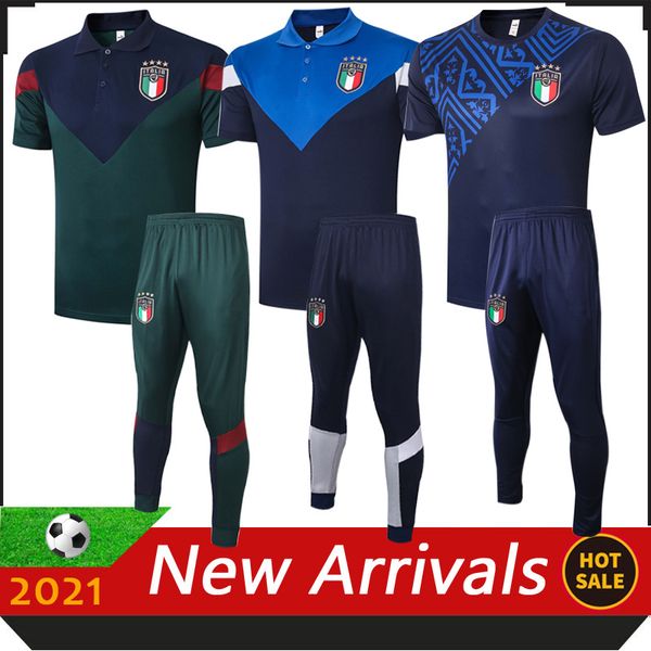 

2021 italy new soccer jerseys men polo shirt 20/21 italia jersey maglie da calcio verratti insigne immobile bonucci football polo shirts, Gray
