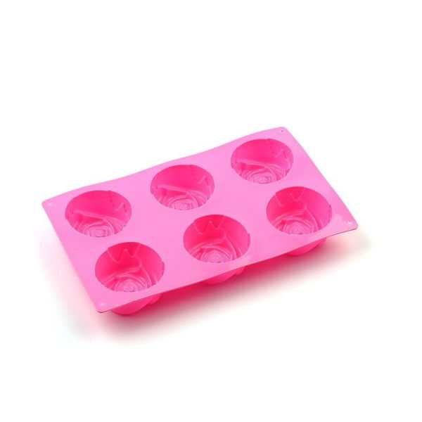 

new flower rose shape sile soap flower cake bakeware tool muffin cupcake jello pudding ice mould pastry biscui jllylz