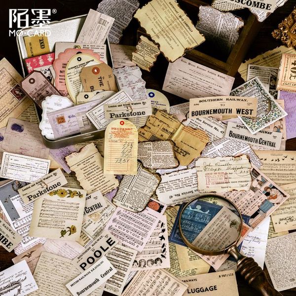 

mo.card 8 конструкций 45pcs лот время картинки старинные наклейки открытка таблички скрапбукинг журнал scooter deco холодильник прохладный b