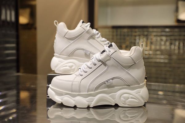 

из натуральной кожи весной и осенью высокого верха обуви женщин новой толстое дна папа обуви сдоба увеличивается тенденция спорта и отдыха, Black