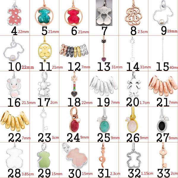 

fahmi s925 silver cute bear original pendant jewelry gift custom zircon jewellery party gift