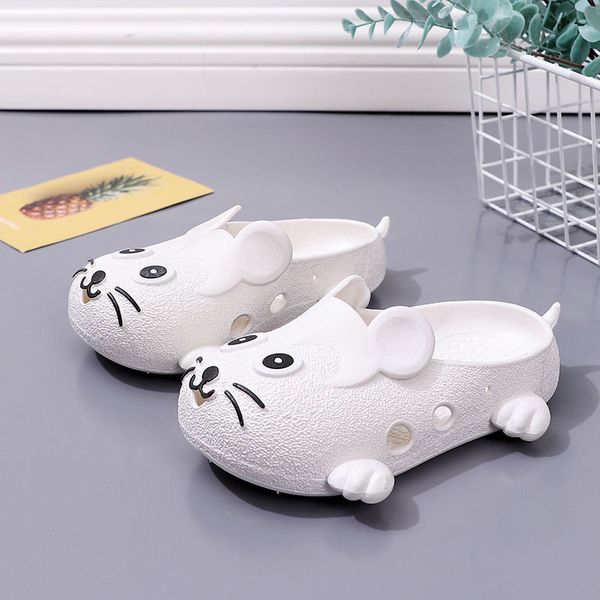 

girls summer kids boys croc for rabbit light non slip children garden shoes toddler indoor home beach slippers sandals, Black