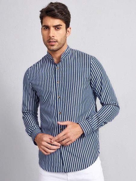 

men vertical stripe shirt t2gz#, White;black