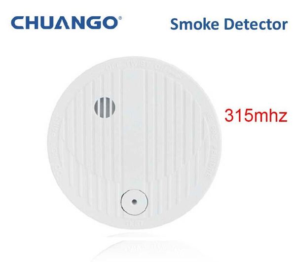 

alarm systems 315mhz chuango smk-500 smoke detector fire 85db loud sensor