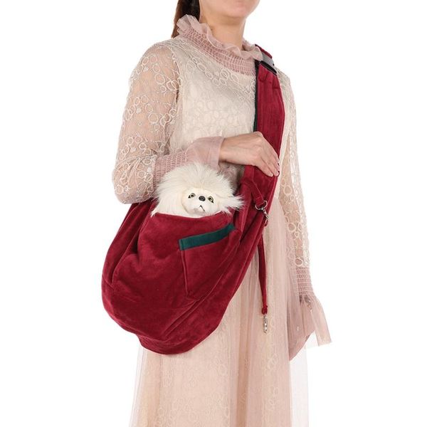 

pet carry shoulder carry hands-handbag reversible travel tote soft comfortable double-sided pouch small dog cat carrier bag