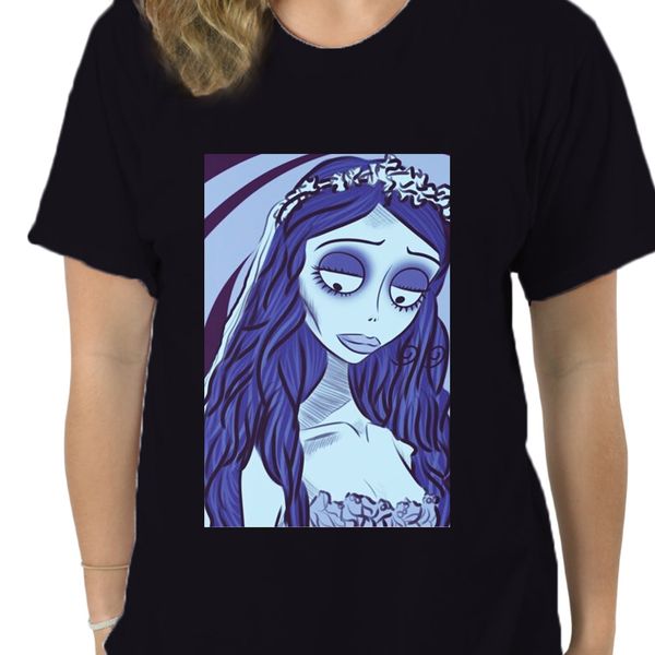 

труп невесты футболка emily футболка печать процент tee shirt основной крупногабаритный симпатичный короткие рукава tshirt 8997a спорт толст