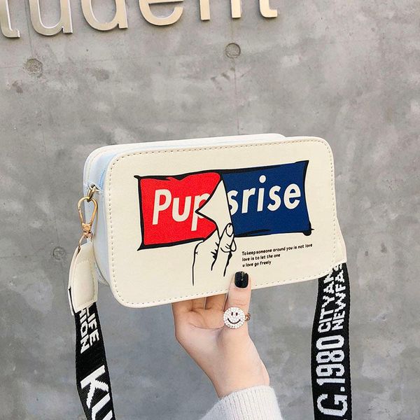 

2020 новое прибытие cute printed малый квадрат сумка цепи плечо сумка
