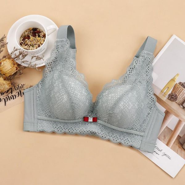 

bras sanderala women lace wireless bra lingeriedeep v transparent soild bow brallete push up brassiere elegant female underwear, Red;black