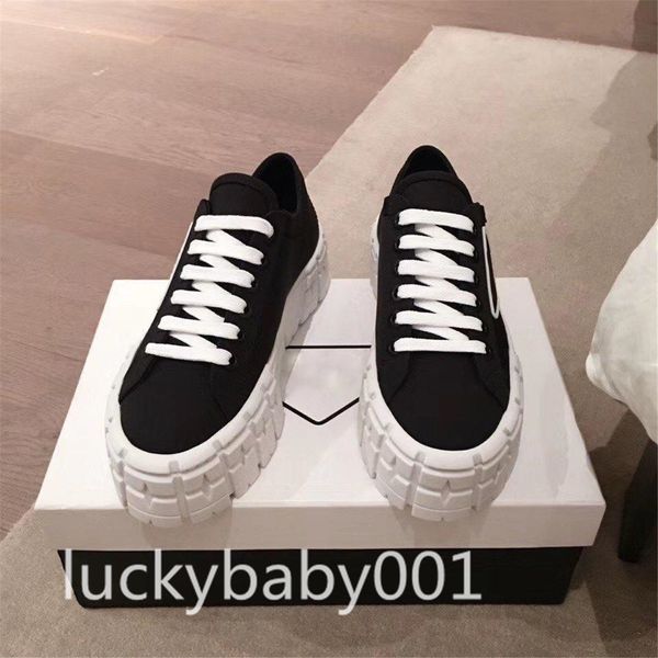 

2021 new high-end quality nylon sneakers comfortable casual shoes women shoes all-match trend purely handmade to increase the sole, Black