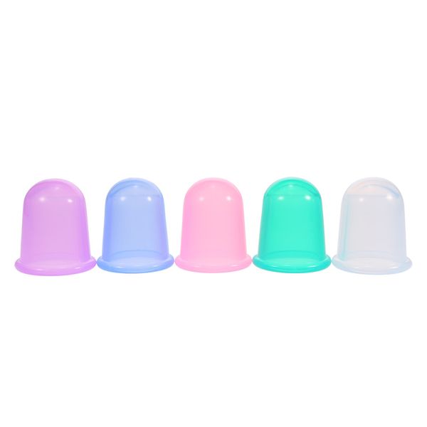 

4pcs 4 sizes silicone massage cup facial cupping cup vacuum cupping face eye care treatment color randomly