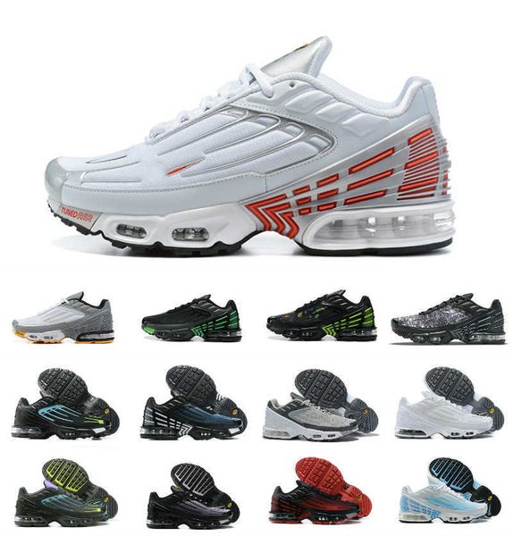 

mens tn 3 plus tuned iii running shoes obsidian deep royal trainer noir triple black graphic wolf grey orange white aquamarine laser blue