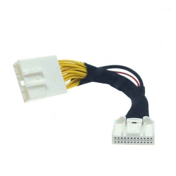 

24pin video input switch reverse car parking camera rca adapter line for-1