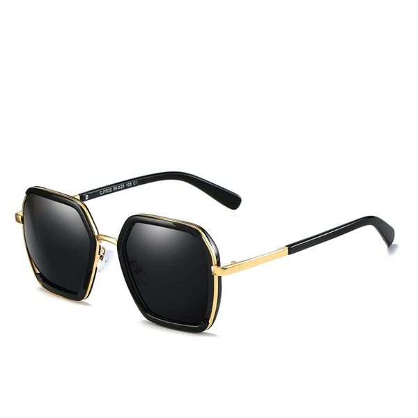 

polarized metal frame polygons for men and women fashionable outdoor sunglasses design master elaborate personality sun glasses, White;black