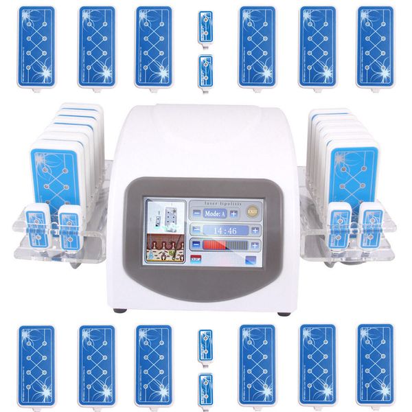 

professional slimming machine 14080mw 635nm-650nm lllt lipolysis 14 pads lipo laser fat loss beauty machine ups hipping