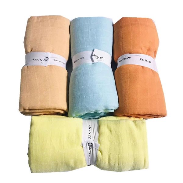 

pure bath towel 47inch70% bamboo+ 30% cotton baby muslin swaddle blanket wraps newborn big diaper children kids muslin quilt y201009