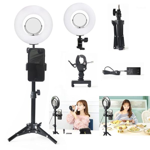 

8inch 5500k dimmable ring light pgraphy live video for led selfie makeup p studio lighting with light stand1
