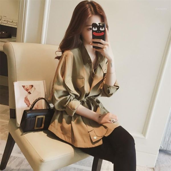 

wholesale 2019 winter selling women's casual windbreaker jackets xc881, Tan;black