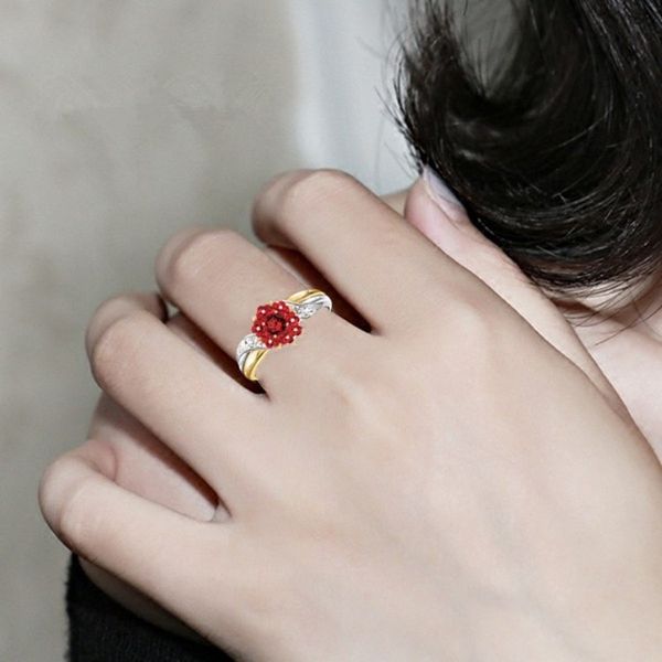 

animal series dolphin heart ring for women and girls rose artificial diamond ring parent child owl ring party favor t2c5288