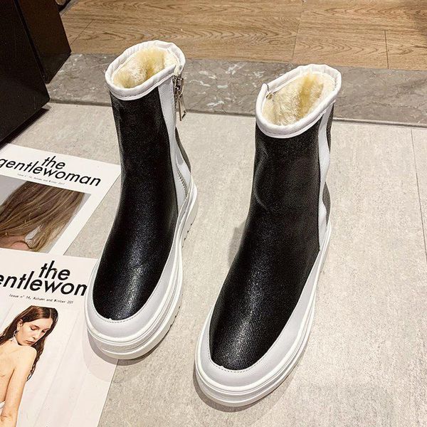 

moxxy winter snow boots women 2020 black silver women short boots platform shoes plush warm fur ankle for shoes