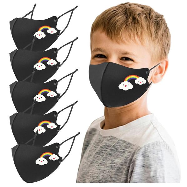 

шарф флаг радуга cosplay дети мода printed дизайнер многоразовый бандан шарф регулируемый праздничный косплей аксессуар jllwlf nana_home, Black