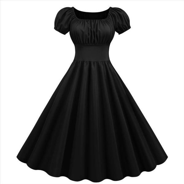 

good fabric 2021 new design women dress vintage party korean knitted asymmetric kawaii work new gothic office 50386, Black;gray