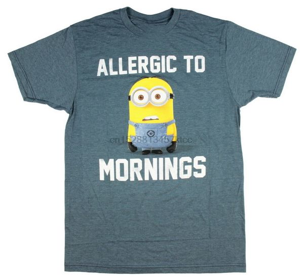 

despicable me mens minions allergic to mornings t-shirt (small) oversized tee shirt sport hooded sweatshirt hoodie
