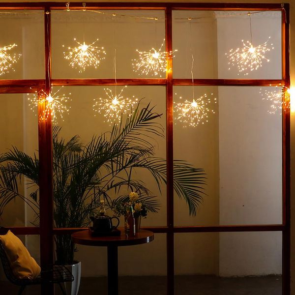 

firework лампа led fairy медный провод фонарь гирлянд струнный star light открытый водонепроницаемый декоративные висячие лампы sqcujp bbgar