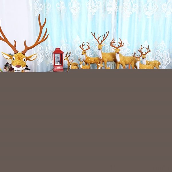 

jqjkw new christmas elk and props fluff artificial props plum blossom deer christmas tree rdwpu window scene layout deer decorations