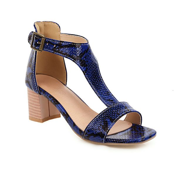 

size 2021 new 33-46 female fashion sandals buckles clasic shoes 1 ynpj, Black