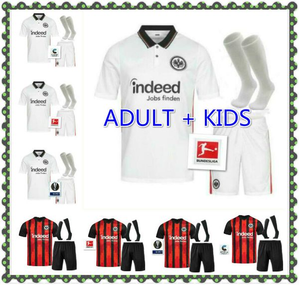

взрослый kids kit 20 21 einteracht франкфурт футбол футбол 2020 2021 франкфурт главная сильва дост hinteregger paciência авраам футбол, Black;yellow