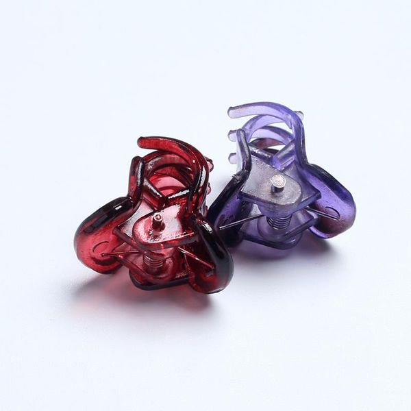 

12pcs cute little hairpin small grip hair claws for baby girl color mixing hair clips plastic bobby clip accessories modeling wmtmdr, Black;brown