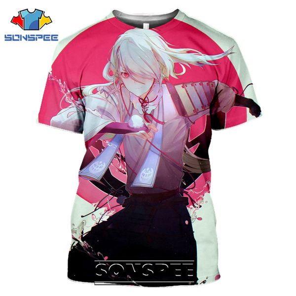 

touken ranbu hanamaru anime 3d print shirts hippie oversized hippie men clothing