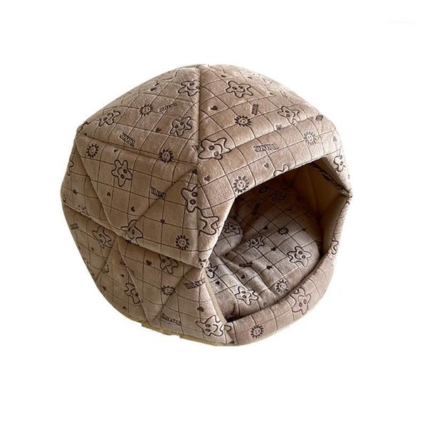 

transer winter warm dog puppy bed yurt pet dog house soft suitable cat small bed house for pets cushion products1