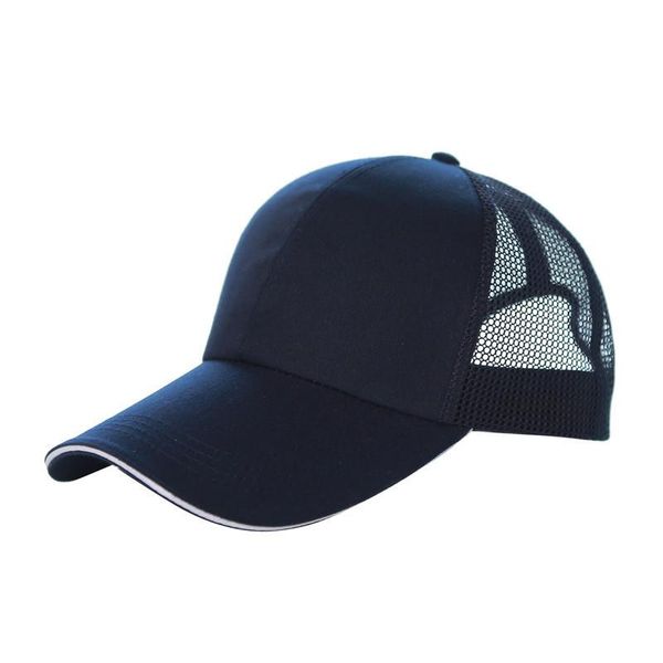 

spring and summer women mesh baseball cap new outdoor sun protection visor travel customized print cap cotton mens caps and hats h jllhfx, Black;white