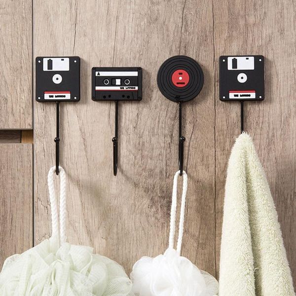 

1 pcs creative retro wall hook hanger wall decor iron hooks clothes coat key hanger door hook bathroom storage shelf