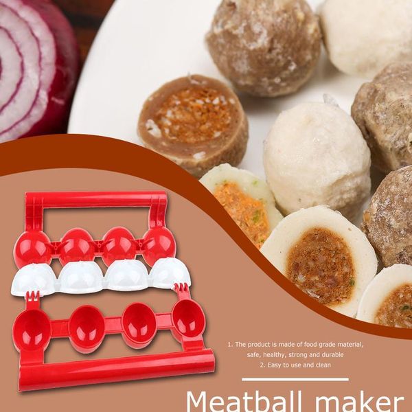 

abs meatball maker excellent craftsmanship well durability homemade fish ball burger mold for kitchen food cook bbydln