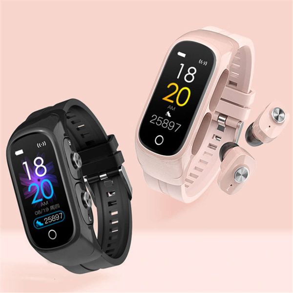 

frompro headset tws bluetooth 5.0, smart watch n8 with heart rate and physical activity control