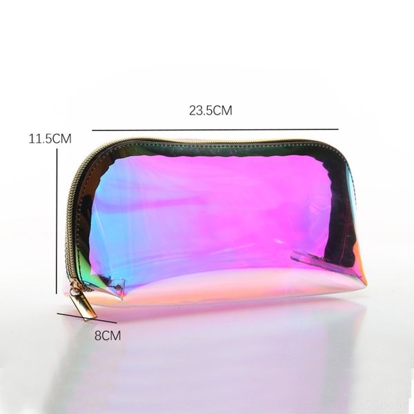 

iqm1m pu gift transparent internet waterproof laser storage red colorful laser tpu watercolor cosmetic bag cosmetic bag 0hrm7