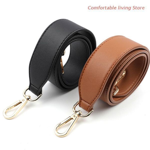 

bag parts & accessories solid color split women handles 90cm messenger strap replacement parts1, Black