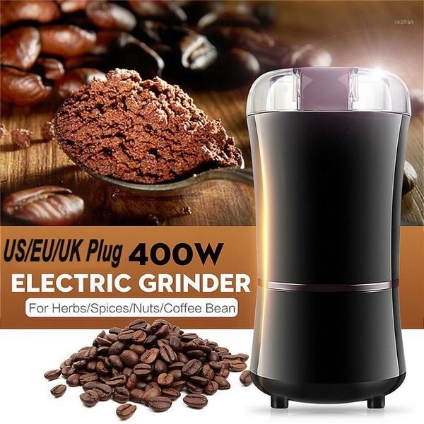 

400w electric coffee grinder mini kitchen salt pepper grinder powerful beans spices nut seed mill herbs nuts coffee bean1
