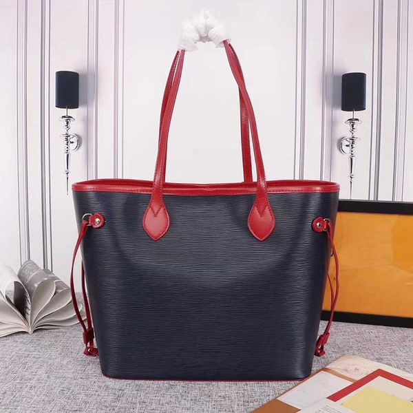 

2021 new style leather handbag designer leather large capacity shopping bag bag fashion one-shoulder messenger clutch 40882
