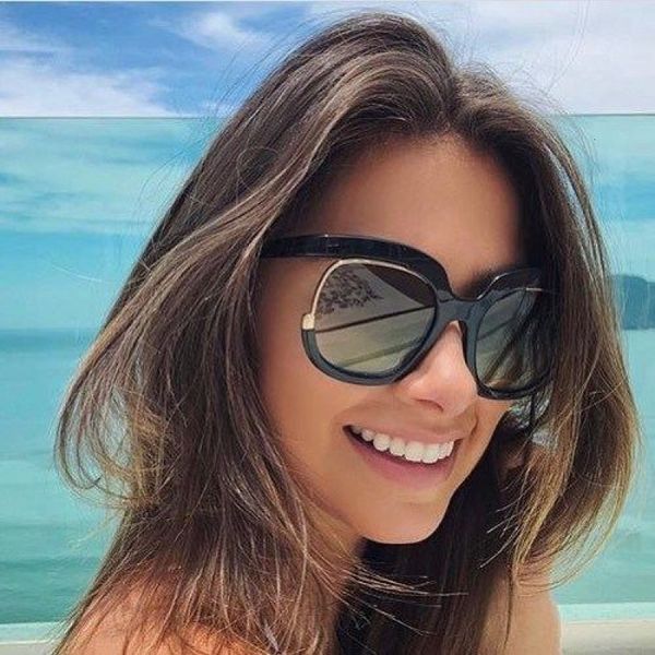 

semi-rimless sun glasses women oval sunglasses ladies brand designer unique vintage eyeglasses retro shades for female, White;black