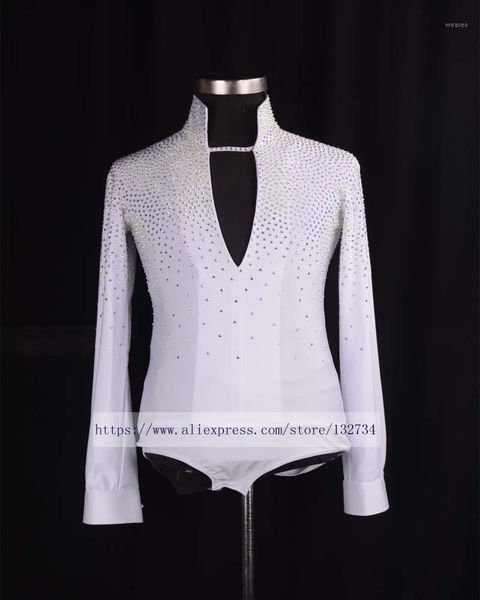

2020 white new arrival ballroom dancing man ballroom dance mens shirts latin/tango/rumba dancewear shirt, Black;red