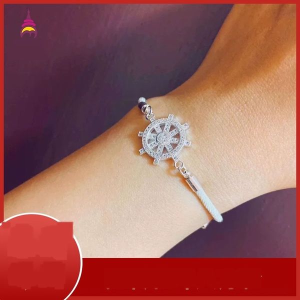 

so6tw тайского kaikuang braceletinlaid рука zangyou поворачивает мир вокруг восьмиугольного колеса фортуны бизнеса браслет braceletbracelet, Golden;silver