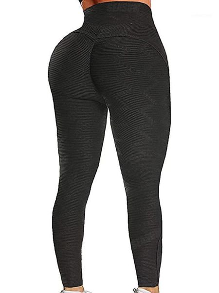 

yoga outfits jgs1996 push up leggings women's anti cellulite high waist pants tummy control workout ruched bulifting stretchy legging1, White;red