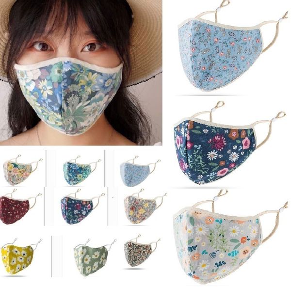 

new printed smog dust-proof adjustable anti face masks shade breathable tide male female washable reusable protective mouth mask hh9-3061