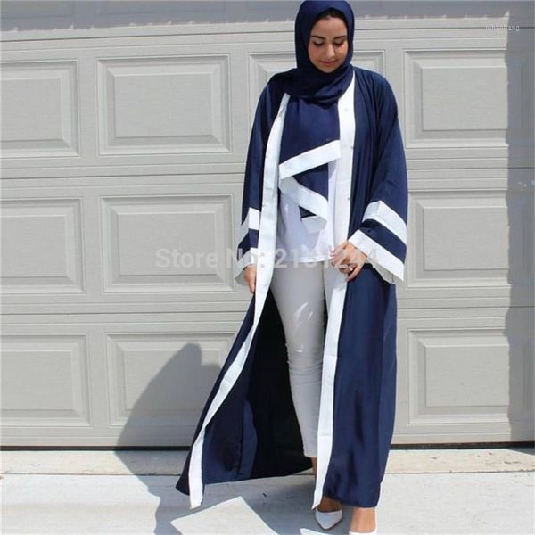 

ethnic clothing casual muslim abaya striped dress scarf cardigan long robes kimono ramadan middle east thobe worship service islamic clothin, Red