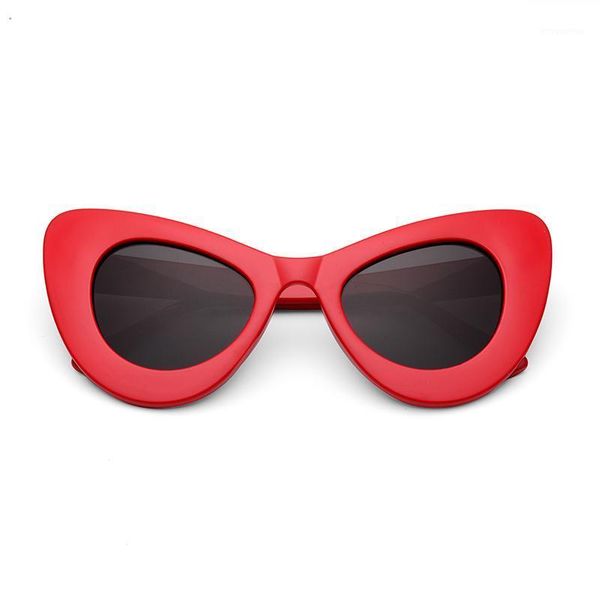 

new cat eye sunglasses women retro small cat eye sun glasses brand designer colorful eyewear for female1, White;black